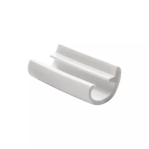 1″ White Flexible RV Screw Cover Trim Molding with Leg