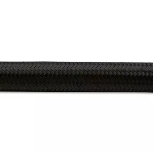10ft Roll of Black Nylon Braided Flex Hose; AN Size: -6; Hose ID: 0.34″; – VIB11966