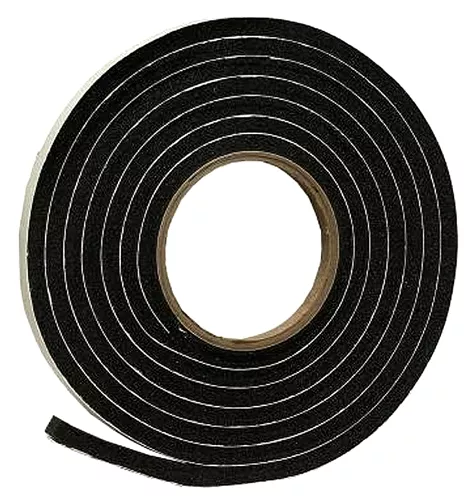 AP Products Multi-Purpose Vinyl Foam Tape - 5/16" x 3/4" x 10 Ft - Black