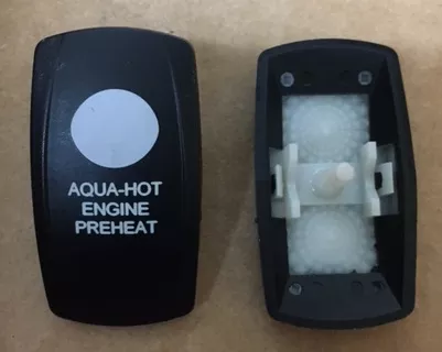“Aqua-Hot Engine Preheat” Switch Faceplate Contura II