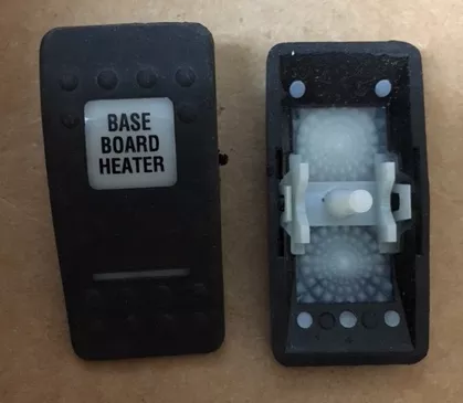 “Base Board Heater” Switch Faceplate Contura II