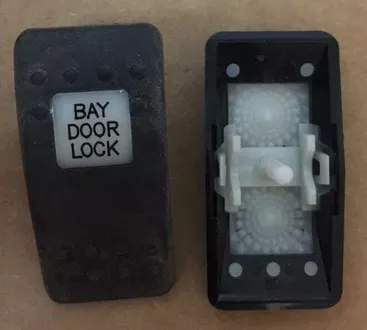 “Bay Door Lock” Switch Faceplate Contura II