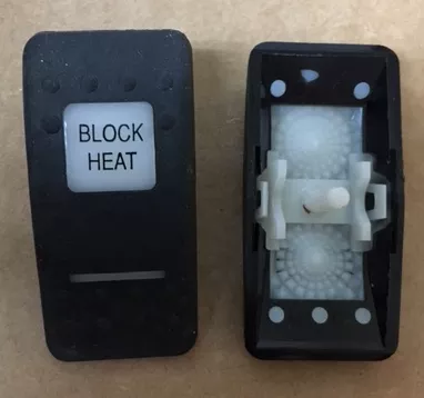 “Block Heat” Switch Faceplate Contura II