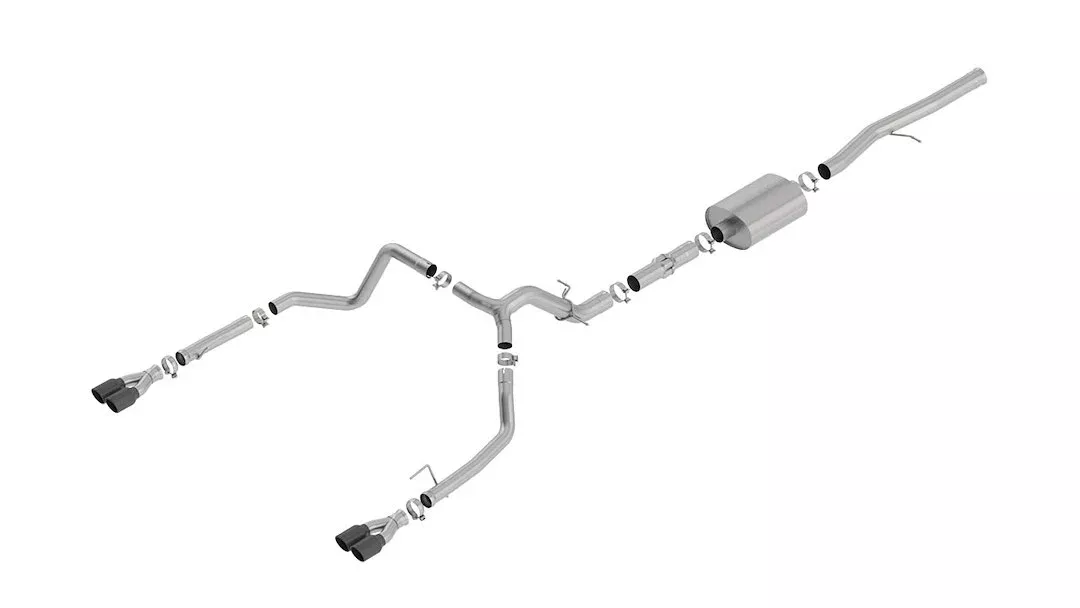 Borla ATAKSeries Cat Back System Single Quad Exhaust System Kit 140776BC