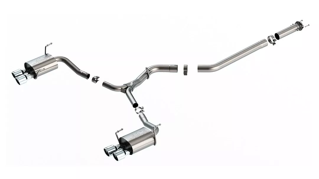 Borla S-Type Cat Back System Single Quad Exhaust System Kit 140907