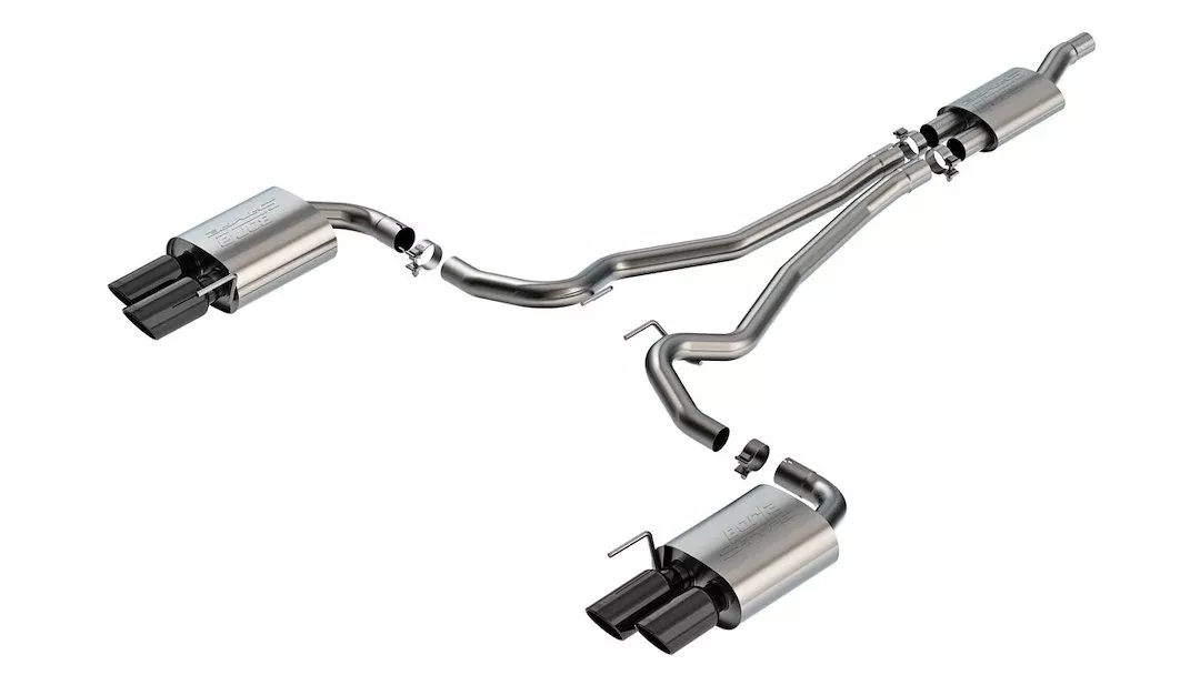 Borla S-Type Cat Back System Single Quad Exhaust System Kit 140981BC