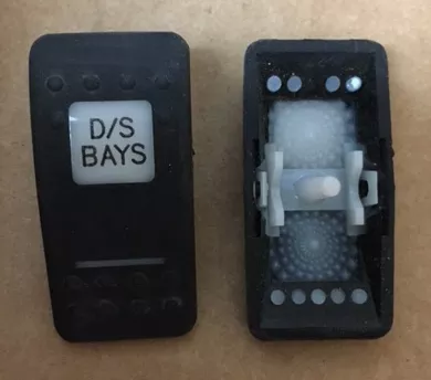 “D/S Bays” Switch Faceplate Contura II