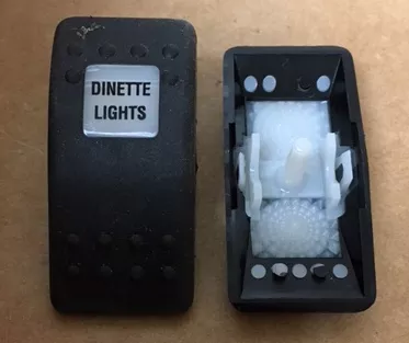 “Dinette Lights” Switch Faceplate Contura II