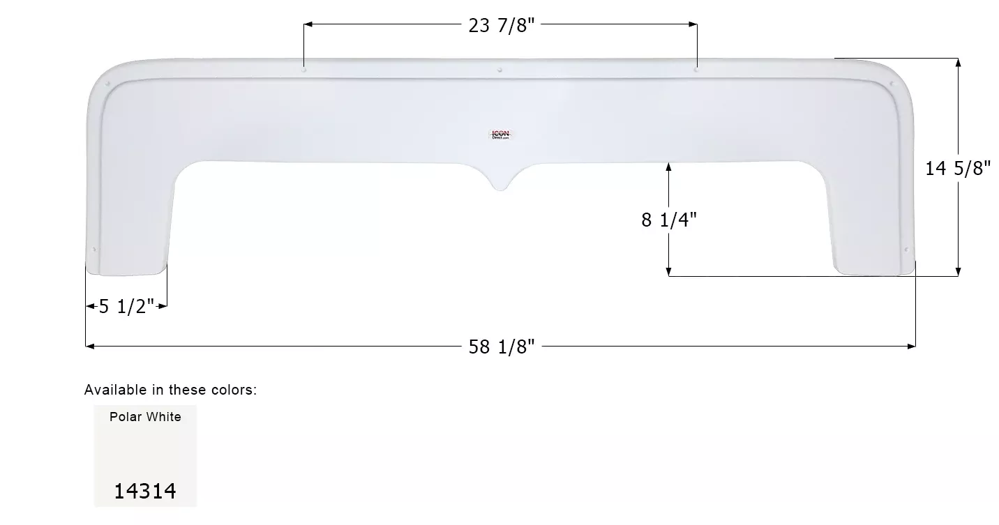 ICON – Fender Skirt, Tandem, Aliner, FS4314, Polar White