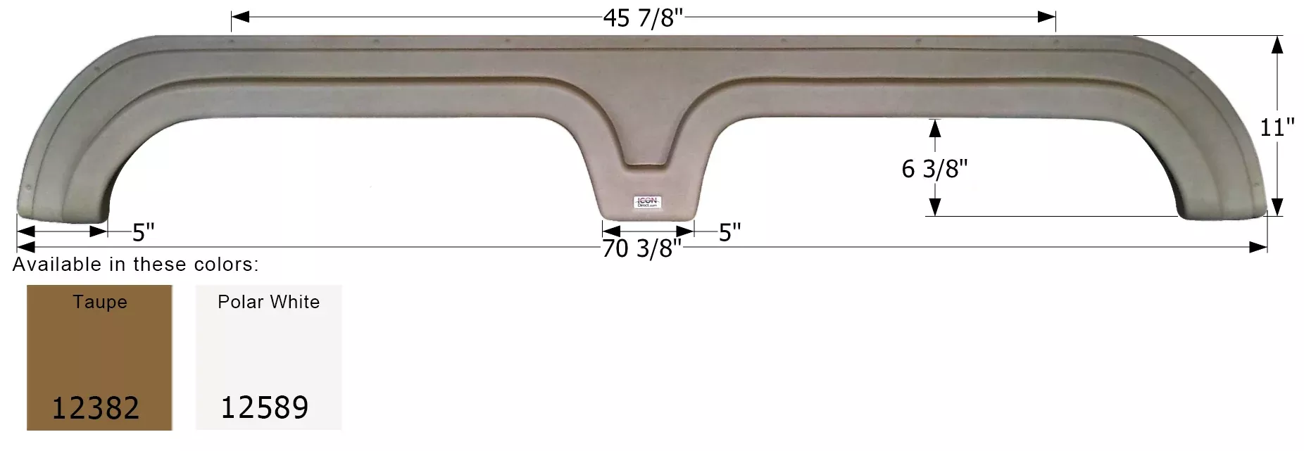ICON – Fender Skirt, Tandem, Ameri-Camp, FS2382, Taupe