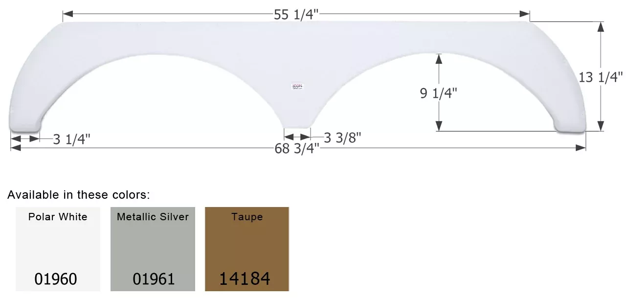 ICON – Fender Skirt, Tandem, Thor, FS1960, Taupe