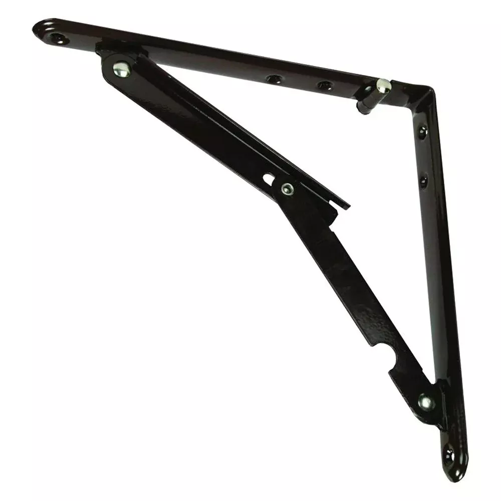 JR Products 20735 Folding Shelf Bracket – Brown