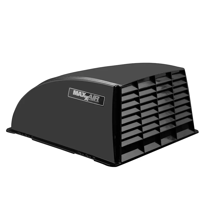 MaxxAir 00-933052 Roof Vent Cover Vented On One Side Polyethylene, Black