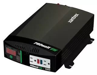 Power Inverter Xantrex 806-1220 PROwatt; 1800 Watts Output/ 3000 Watts Surge; 90 Percent Efficiency; Dual Ground Fault Circuit Interrupter (GFCI) Outlets; Remote On/ Off Capable; With Low Voltage Shutdown/ Low Voltage Alarm/ Overload Shutdown/ GFCI Protec