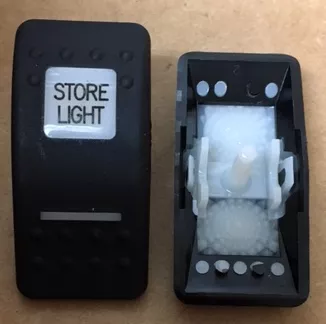 “Store Light” Switch Faceplate Contura II