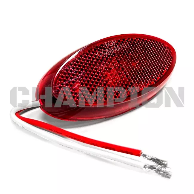 Thor RV LED Clearance Light Red Oval 0375767