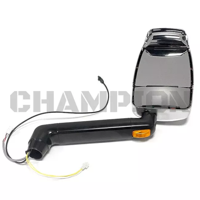 Thor RV Velvac Euromax Mirror Head Heated, Passenger (RH), Chrome & Black 0254260