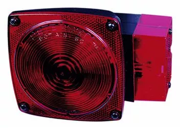 Trailer Light Peterson Mfg. V452L Stop/ Turn/ Tail Light, Incandescent Bulb, Red Lens, 5.94″ x 4-1/2″, With Mounting Hardware