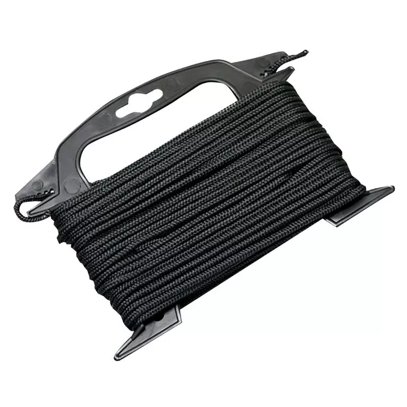 Yakgear 75 Feet Solid Black PP Rope With Winder 01-0054