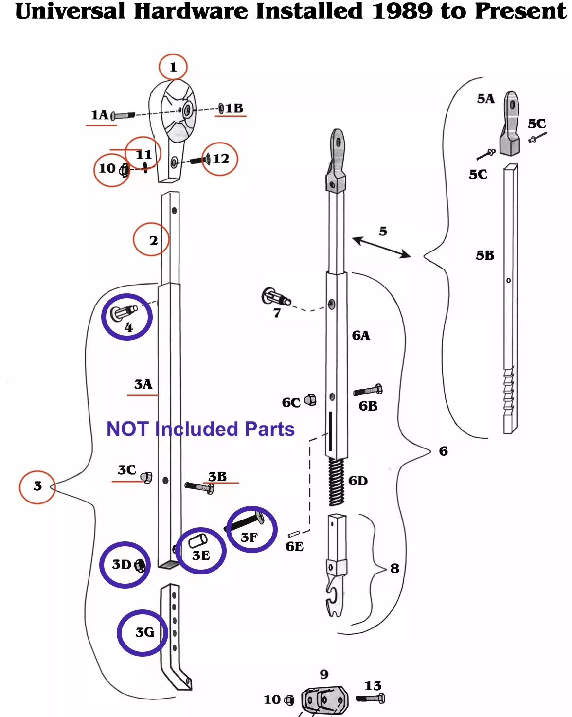 Zip Dee 719100 Aluminum Main Arm Bar Assembly